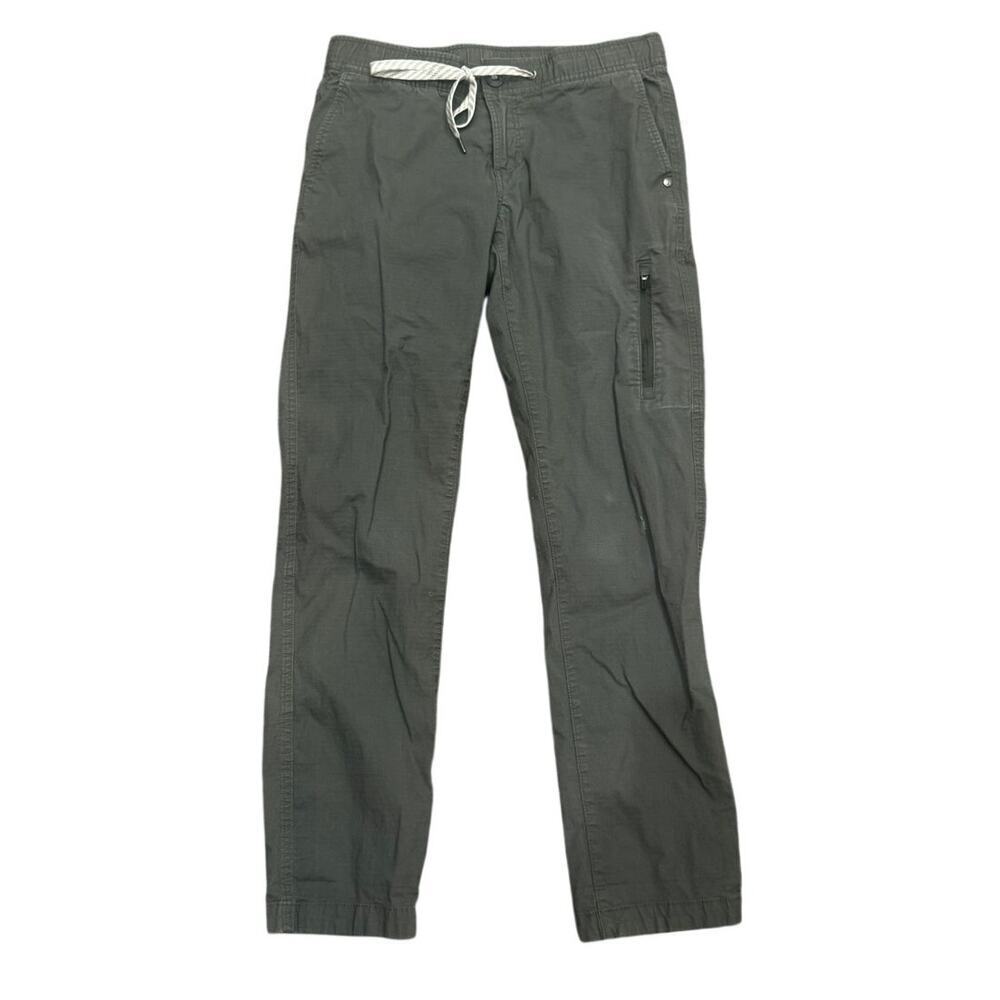 Vuori Ripstop Pant Olive Green Drawstring Travel Pants Small VW401